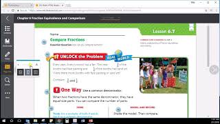 Print Clear Think Central - Go Math - Journey's Pages from Website