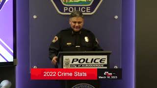 APD to Announce 2022 Crime Stats - March 16, 2023
