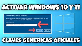 LISTA DE CLAVES GENERICAS OFICIALES PARA ACTIVAR WINDOWS 10 Y 11 GRATIS DE FORMA LEGAL EN 2024