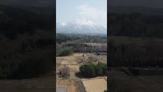 Drone ascending near Mt Daisen 2 in Japan 伯耆大山 鳥取県