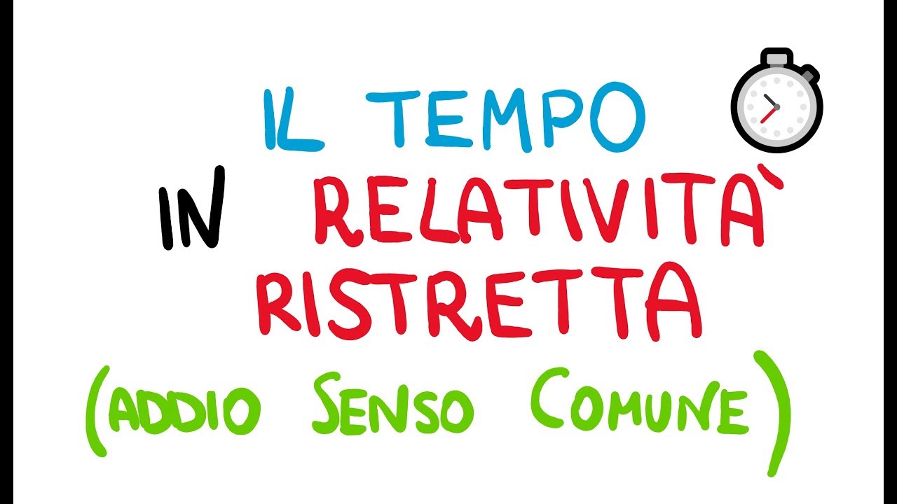 Il Tempo In Relatività Ristretta - YouTube