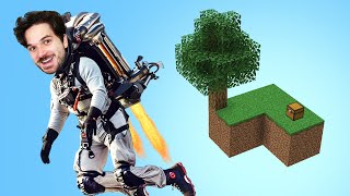 SKYBLOCK, MAS EU FUJO DA ILHA DE JET PACK!