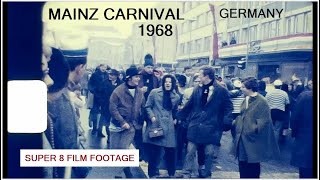 Mainz Carnival 1968 - Mainz, Germany - Super 8 Film Footage - Schillerplatz