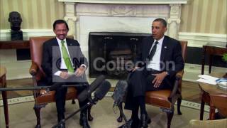 OBAMA JOKES W/ SULTAN OF BRUNEI- GO SHOPPIN IN NYC