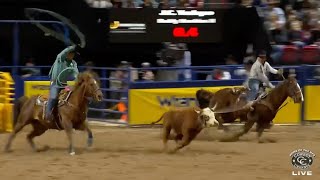 JC Yeahquo/Buddy Hawkins Make Their Fastest Run of 2024 NFR With 3.7 in Round 6