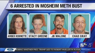 6 arrested in Mosheim meth bust
