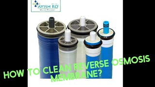 How to Clean Ro Membrane in Ro plant | demo of washing Ro membrane | membrane cleaning process