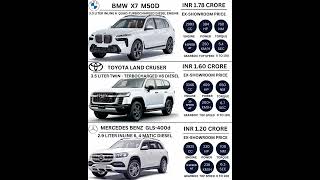 BMW X7 M50D VS Toyota Land Cruiser vs MERCEDES BENZ GLS-400d #shorts #car #bmw #toyota #mercedes