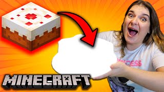 FIZ O BOLO DO MINECRAFT NA VIDA REAL! (COISAS ESTRANHAS ACONTECERAM)!!!