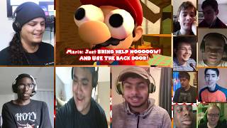 SMG4: Mario Gets His PINGAS Stuck In The Door [REACTION MASH-UP]#548