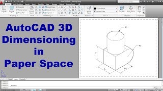 AutoCAD 3D Dimensioning in Paper Space