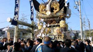 北条節句祭　本宮　御旅町　神明神社　屋台差し上げ　その１