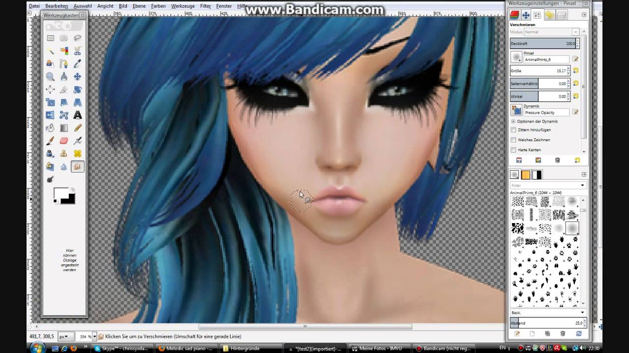 Imvu Gimp Edit Speedpainting Youtube