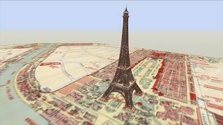 Eiffel Tower: Animated Construction Timelapse