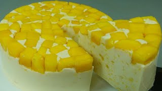 Best Dessert for Christmas, so yummy and very easy to make| No bake Mango Jelly Pudding