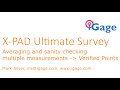 X PAD: Averaging Multiple Measurements, with GNSS dumps, to build verified point coordinates