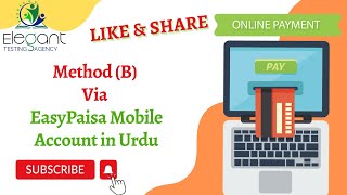 Method (B) Via EasyPaisa Mobile Account in Urdu