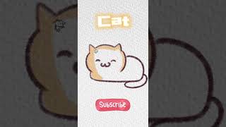 How To Draw a Lazy Cat | Cute Animal 🦍🖌️