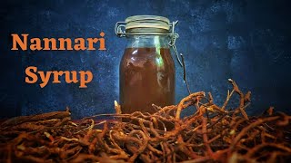 Nannari Syrup | Sarasaparilla | Homemade Nannari Syrup Recipe with Brown Sugar | நன்னாரி சிரப்