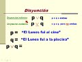 lógica matemática disyunción ejemplos