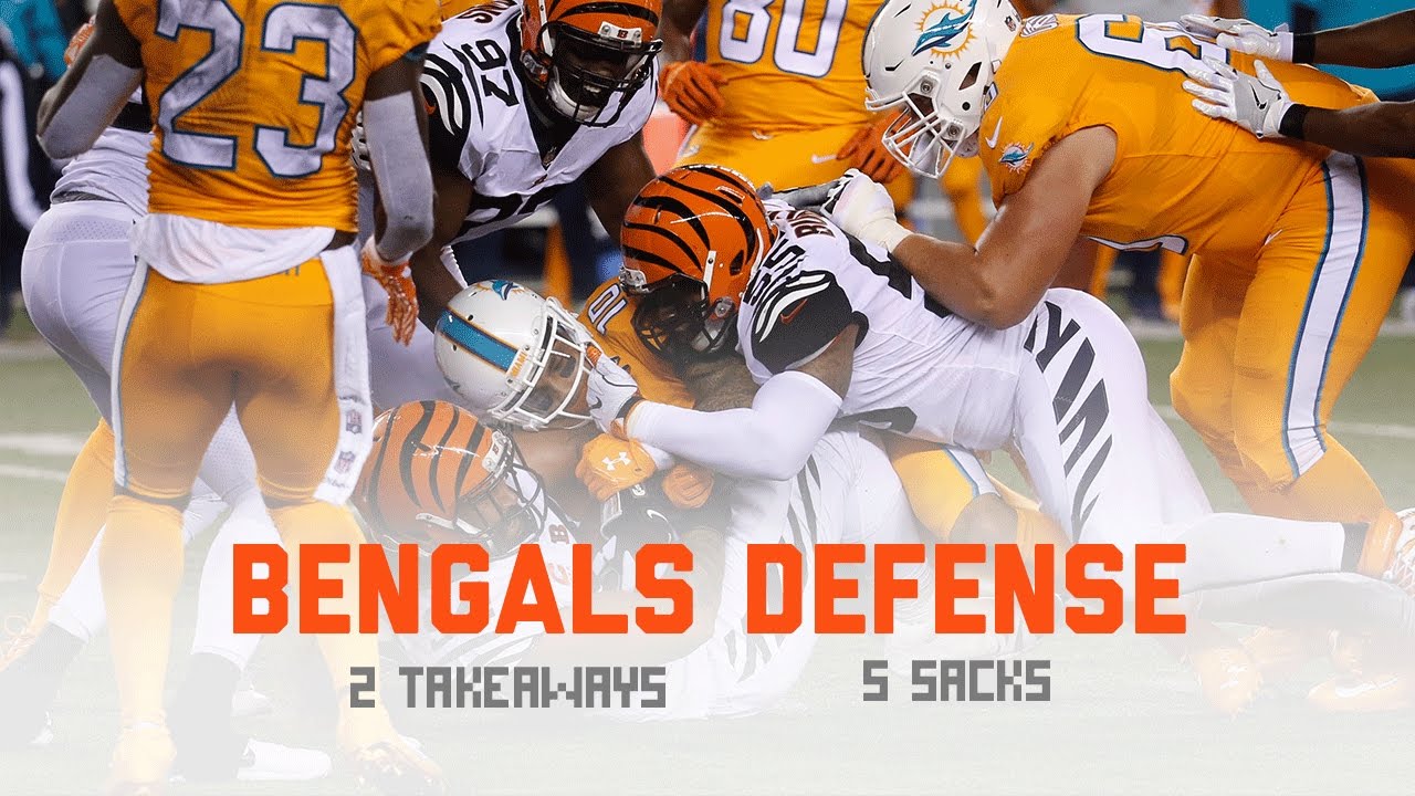 Bengals Defense Shuts Down The Dolphins | Dolphins Vs. Bengals | NFL ...