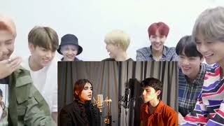 BTS reaction to JVKE- this is what heartbreak feels like | cover by aish @viralvideoreaction7721
