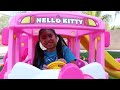 Wendy Pretend Play with The Wheels On The Bus Song Hello Kitty Toy