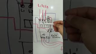 diagrama de contactor y relé térmico