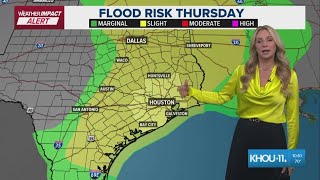 Weather Impact Alert: Tracking rain, storms around the Houston area with more possible tomorrow
