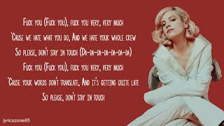 Lily Allen - Fuck You (Lyrics)
