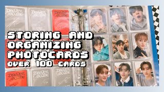 ✰ organizing and storing photocards 39✰ putting away 100+ cards