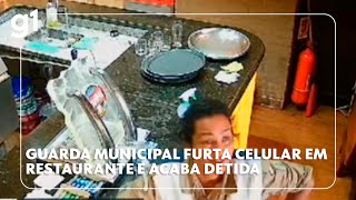 Guarda municipal furta celular em restaurante e acaba detida, no Rio