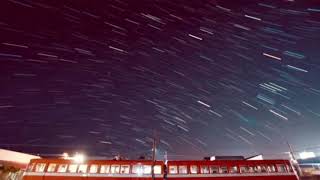 岳南電車9000形と星景