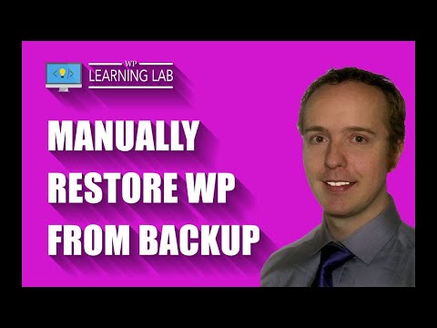 Manually Restore WordPress Site From Backup (Database, Files & Folders) | WP Learning Lab Manually Restore WordPress Site From Backup (Database, Files & Folders) | WP Learning Lab