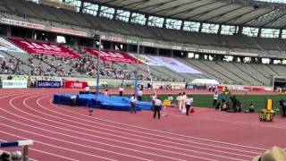 2013日本陸上競技選手権　男子棒高跳び　5m84山本選手3回目　Pole Vault