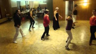 Gleefully There line dance by Rachael McEnaney (Dec. 2012) - social dancing