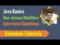 11A. Java Basics - Static Variables, Methods, Blocks and Classes - Interview Questions - Part 1