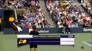 Del Potro's Fastest Forehands EVER! US OPEN Final 2009 Federer vs Del Potro