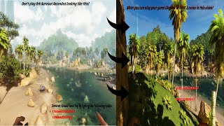 Best Graphics on ANY Setting/Platform in Ark Survival Ascended! Remove Clouds Fog and Foilage 2024!