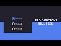 Custom Radio Button Using CSS | CSS Radio Button