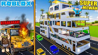 AKU BUAT BIS HOTEL BINTANG 6 SUPER BESAR DAN SUPER MEWAH 6 LANTAI ADA HELIKOPTER  DI ROBLOX!!