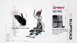 Spirit XE795 Elliptical Trainer | Fitness Direct