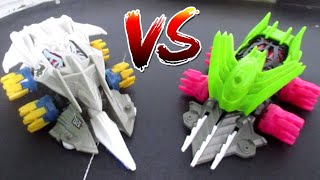 SHOOTING PHANTOM BEAK CALIBUR VS DINO SPARTAN RUSHING EDGE | CRUSH GEAR BATTLE