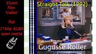 Straight Talk (1992) 35mm film trailer, flat open matte, 2160p