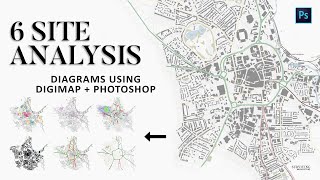 Digimap & Photoshop Site Analysis Architecture Diagrams -ad