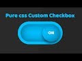 Custom Checkbox Design using html and css | Pure CSS Custom Checkbox