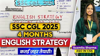 English Strategy for 130+/135 | 4 Months Study Plan | SSC CGL 2025 | #ssc #ssccgl2025 #viralvideo