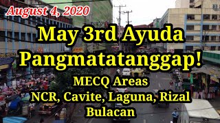 MECQ Areas May 3rd Ayuda Pa August 4, 2020 #sap2ndwave #sap2ndtranche