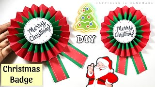 Christmas Special Paper Badge || Christmas Craft ideas || Christmas paper craft