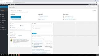 WordPress Tutorial 2 Dashboard Overview